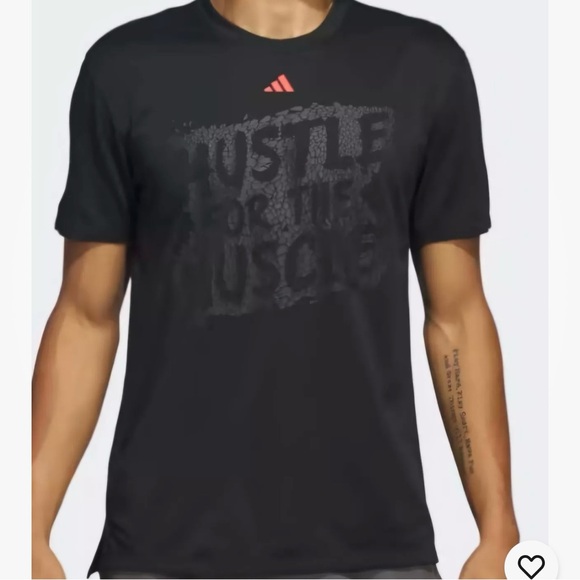 adidas Other - Men’s Adidas Aeroready Sz XL Hustle For The Muscle Training Shirt Black. HT3016.